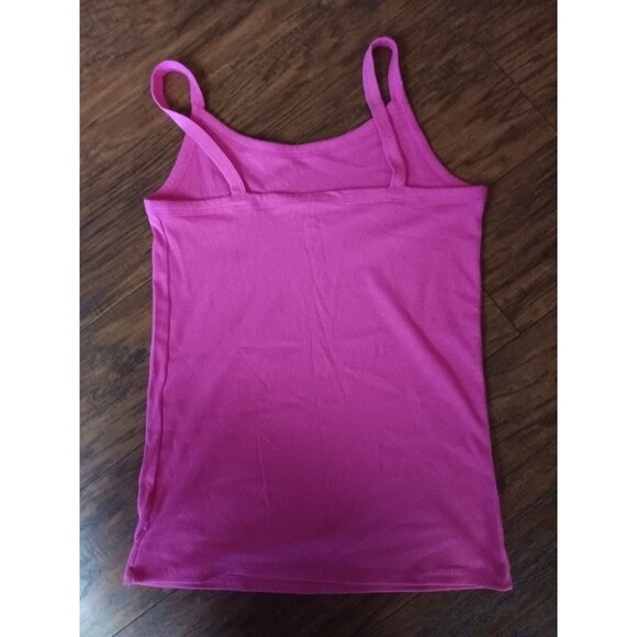 Women's Shirt NOBO Brand Pink Tank Top with Spaghetti Strap Size Medium 7-9 - Picture 2 of 3